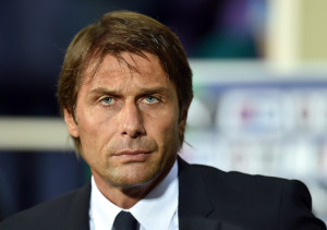 Italy's coach Antonio Conte looks on during the Euro 2016 group H qualifying football match between Italy and Malta on September 3, 2015 at the Artemio Franchi stadium in Florence. AFP PHOTO / ALBERTO PIZZOLI (Photo credit should read ALBERTO PIZZOLI/AFP/Getty Images)